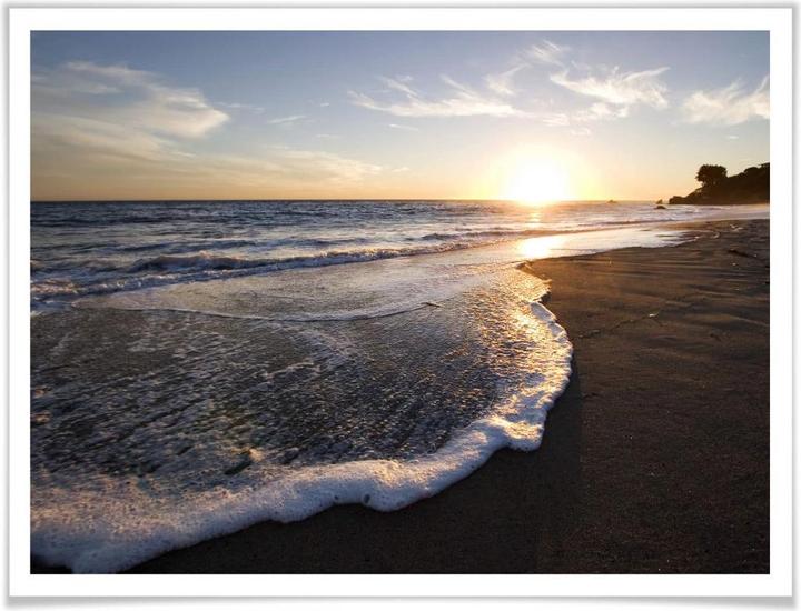 Produktbild Trenddeko Sonnenuntergang am Meer (40 x 30 cm)