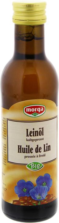 Immagine prodotto Morga Olio di lino spremuto a freddo organico (100 ml)