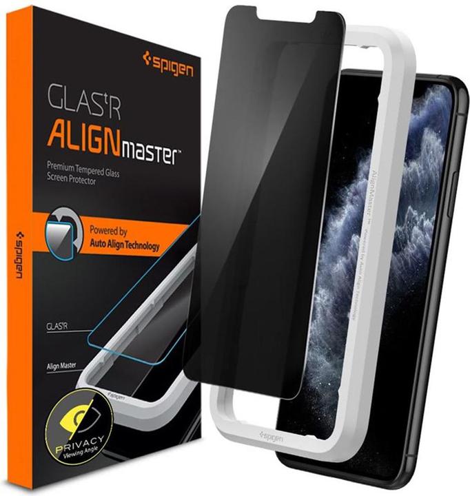 Immagine prodotto Spigen Vetro Temperato Alm Glass.Tr Iphone 11 Privacy (1 Pezzo/i, Apple iPhone XR, Apple iPhone 11)