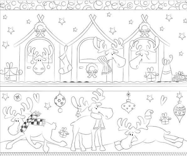 Actual product image Ursus Placemat coloring moose (1 x, 33 x 40 cm)