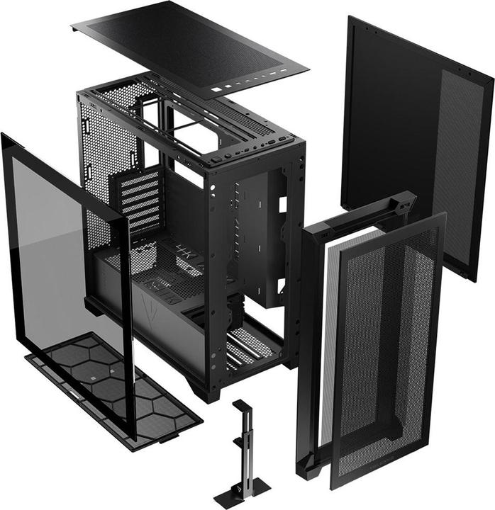Actual product image Modecom Computer case VOLCANO EXPANSE S MIDI Black (Mini-ITX, mATX)