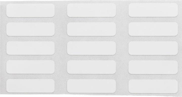 Image du produit Brady THT-2-437-10, Polyfluorure de vinyle, blanc, 22,86 x 6,35 mm, auto-extinguible, permanent, 3 pistes