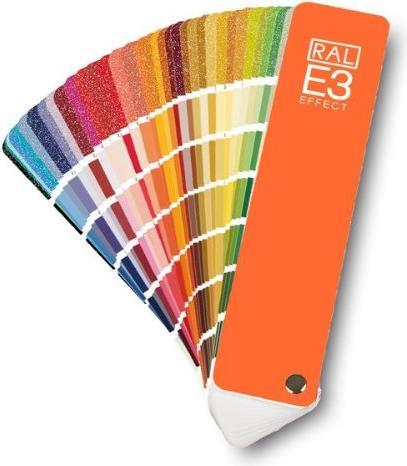 Image du produit RAL Nuancier E3, couleurs métalliques brillantes, semi-mates