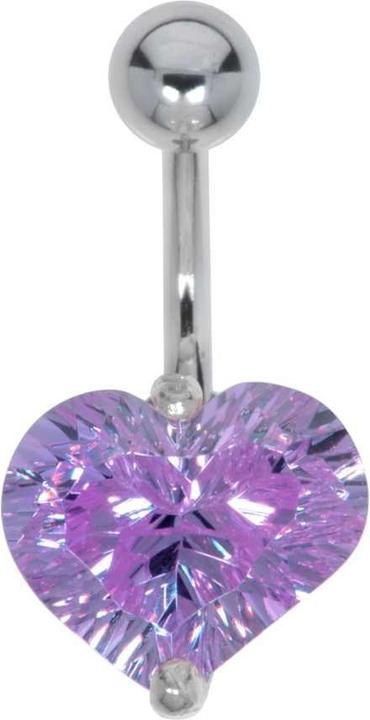 Produktbild Bijouteria Bauchpiercing (Chirurgenstahl 316L, Silber 925, Zirkonia)