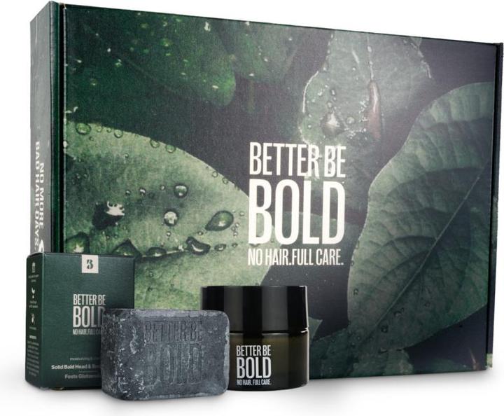 Better be bold Geschenkset Glatzencreme & Feste Glatzendusche (Körperpflegeset)