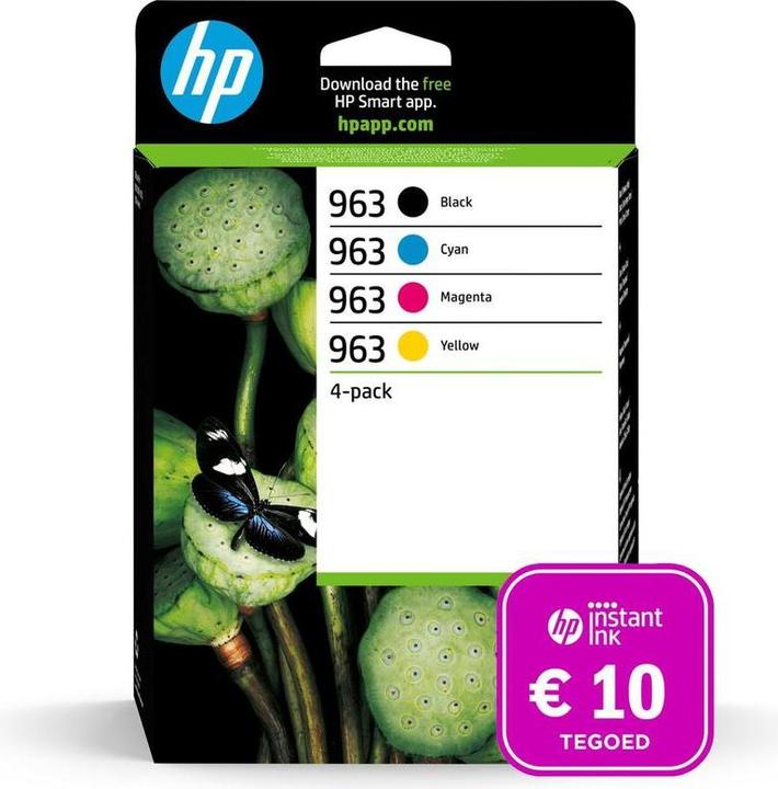 Immagine prodotto HP 963 - Cartuccia d'inchiostro di colore bianco e nero + Tegoed Instant Ink
