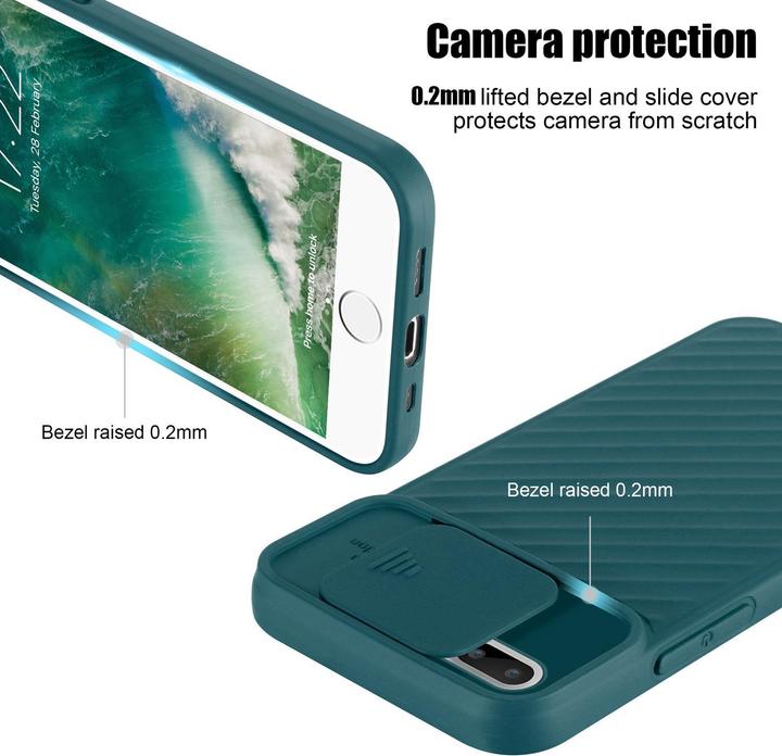 Image du produit Cadorabo Couverture TPU avec protection pour appareil photo (Apple iPhone 7 Plus, Apple iPhone 7s Plus)