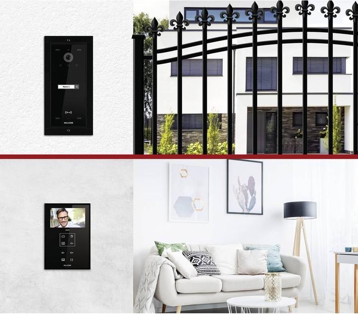 Actual product image Bellcome ELECTRA video door intercom wired complete set black (Cable)