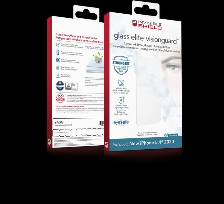 Immagine prodotto InvisibleShield Vetro Elite VisionGuard+ (1 Pezzo/i, Apple iPhone 12 mini)