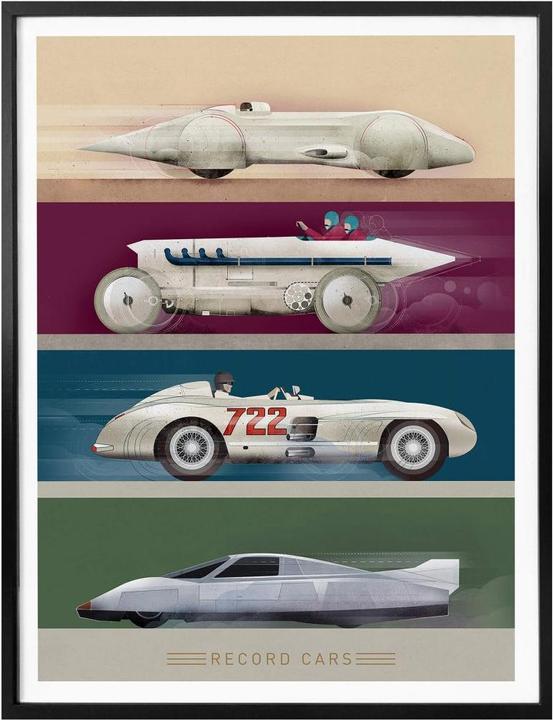Produktbild Trenddeko Record Cars (30 x 40 cm)