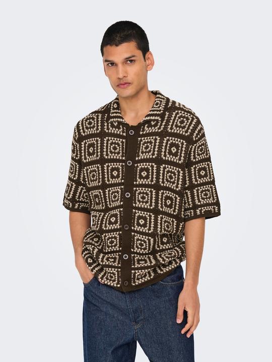 Produktbild Only & Sons ONSBART Gestricktes Poloshirt Polo (L)