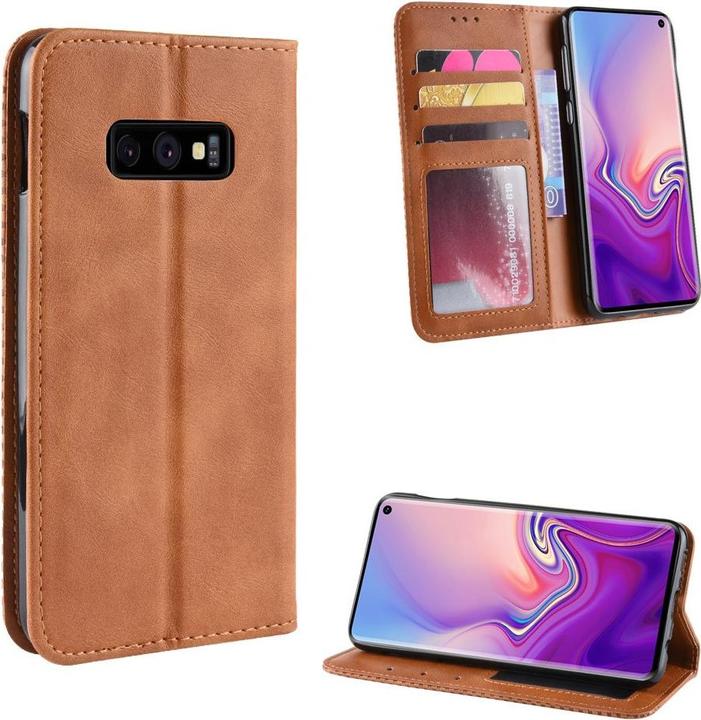 Produktbild Cover-Discount Galaxy S10e - Stand Flip Case Hülle braun (Samsung Galaxy S10e)