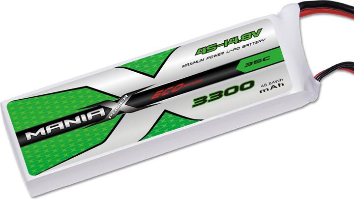 Image du produit ManiaX 35C ECO 14.8V 3300mAh 35C EC5 (14.80 V, 3300 mAh)