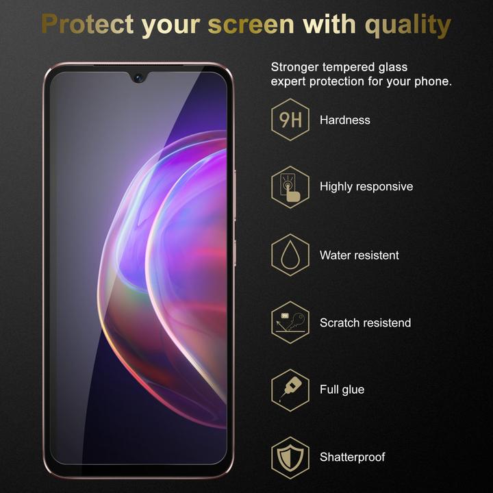 Immagine prodotto Cadorabo Vetro di protezione del display a schermo intero (3 Pezzo/i, Vivo V21)
