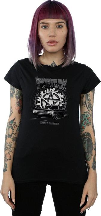 Actual product image Supernatural Womens/Ladies Winchester Bros Cotton T-Shirt (S)
