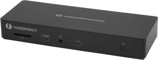 Produktbild Conceptronic Dock 13-in-1 USB-C->HDMI,2xUSB-A,USB-C,GbE 96W (USB-C, 13 Ports)