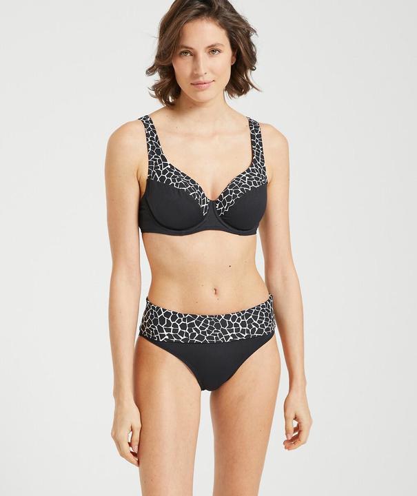 Actual product image Anne Weyburn Printed bikini top with moulded underwires (70 C)