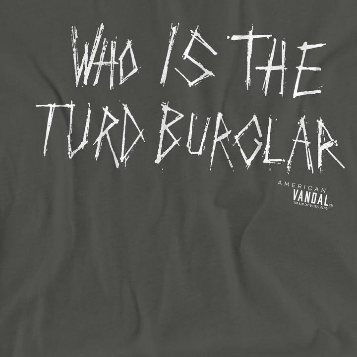 Actual product image American Vandal Unisex Adult Turd Burglar T-Shirt (XL)