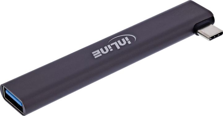 Produktbild InLine Slim USB-C Hub, 4-Port, USB 3.0 + 3x USB 2.0, schmale Bauform (USB-C, 4 Ports)