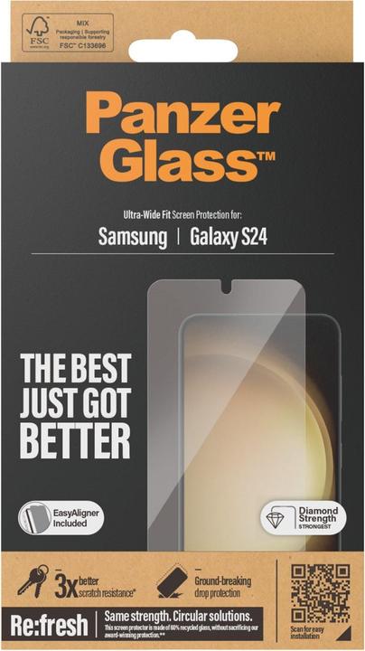 Produktbild PanzerGlass Ultra-Wide Fit (1 Stück, Samsung Galaxy S24)