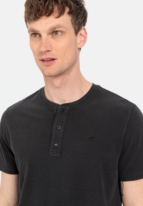 Produktbild Camel Active Kurzarm Henley aus reiner Baumwolle (S)
