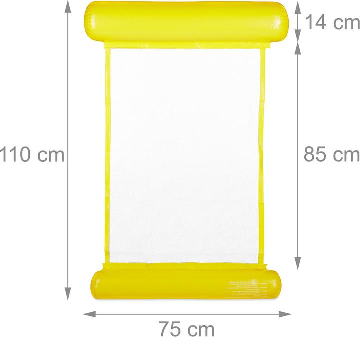 Actual product image Relaxdays Swimming hammock