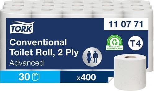 Actual product image Tork Toilet paper Advanced 2-ply Tissue white 400 Bl. 30 Rl./Pack. (30 x)