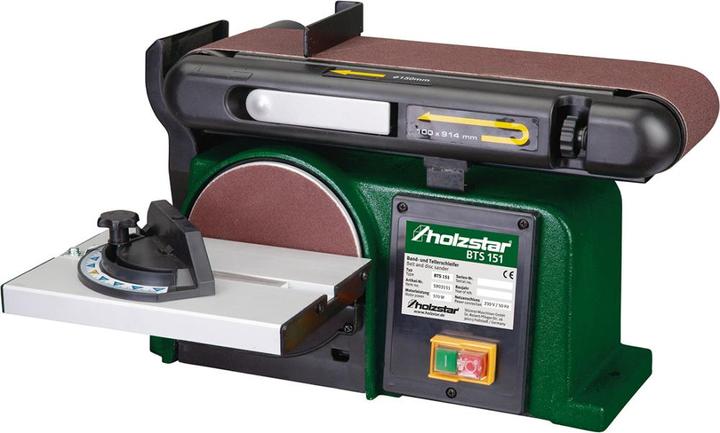 Actual product image Magni Holzstar belt and disc sanding machine BTS151 (for softwood/hardwood, compact machine housing) (Belt sanders, 370 W)