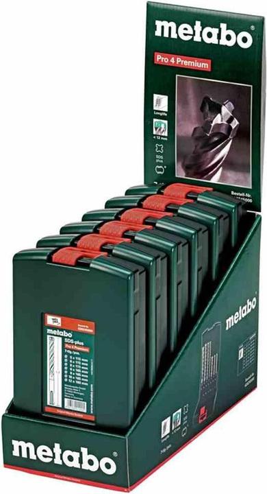 Productafbeelding Metabo SDS-plus Pro 4 (5 mm, 6 mm, 8 mm, 10 mm, 12 mm)