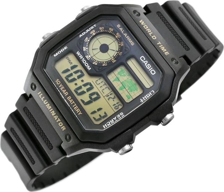Actual product image Casio Sports - AE-1200WH-1B (Digital watch, 43 mm)