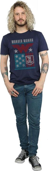 Produktbild Justice League Movie Wonder Woman Flag TShirt (XL)