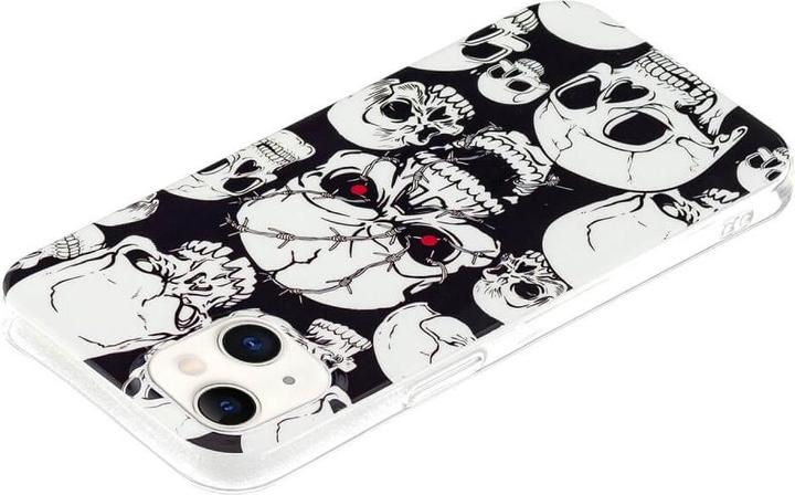 Produktbild Cover-Discount iPhone 15 Plus - Nachtleuchtende Silikon Hülle Totenkopf (Apple iPhone 15 Plus)