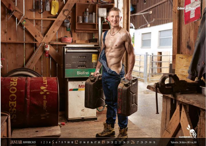 Produktbild Schweizer Bauernkalender Boys 2025 (56 x 40 cm, Deutsch, Französisch, Italienisch, Englisch)