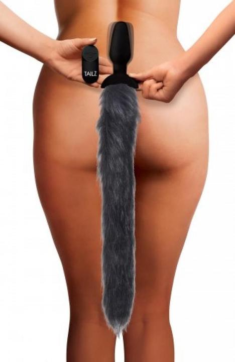 Actual product image Tailz Vibrating anal plug with cock Fox