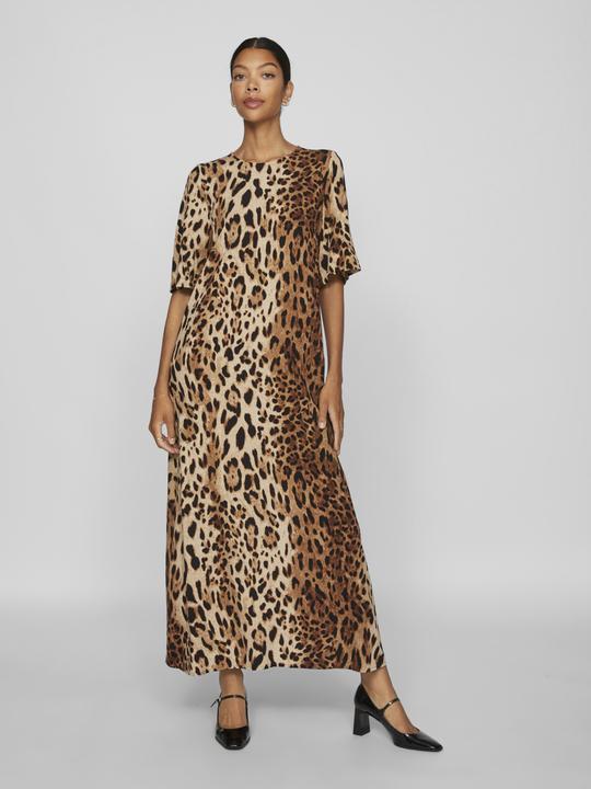 Actual product image Vila Short-sleeved leopard print maxi dress (38)