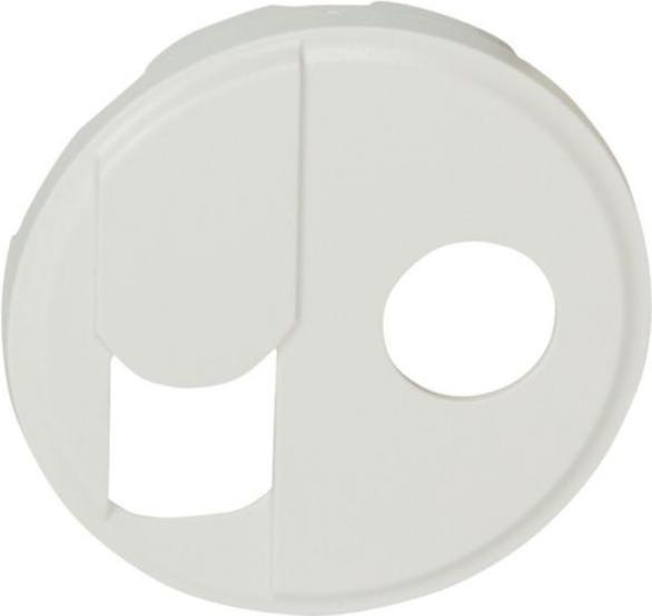 Produktbild Legrand Celiane TV-RJ45 Steckdosenplatte weiss (068239)