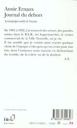 Produktbild Journal Du Dehors (Französisch, Annie Ernaux, 2006)