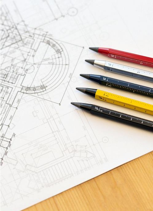 Image du produit Troika CONSTRUCTION ENDLESS Crayon sans fin, argenté (HB, 4 x)