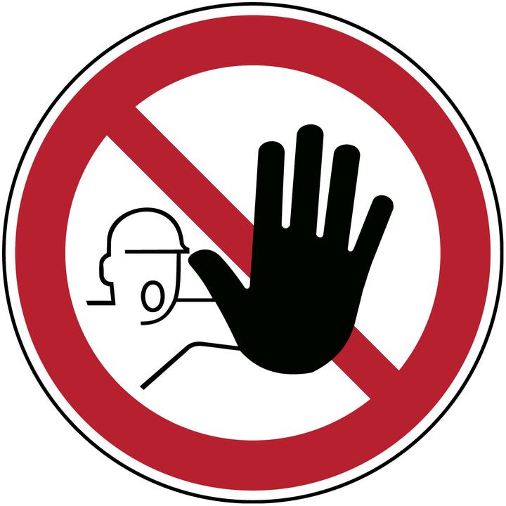 Productafbeelding Brady PIC 209-DIA 100-B7525, Verbodsborden - Geen toegang voor onbevoegden