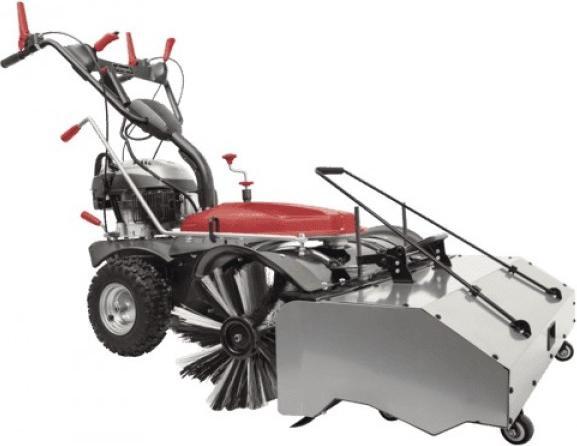 Actual product image Scheppach 100 cm 6.5 hp petrol sweeper incl. collection container, electric start, snow blade & collection