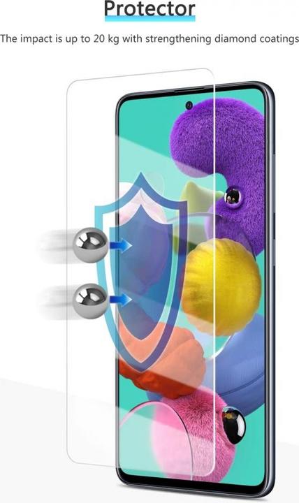 Image du produit Screenguard Samsung Galaxy A52 Film de protection en verre blindé Case Friendly Design (1 pièce(s), Samsung Galaxy A52)