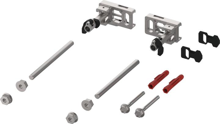 Actual product image TECE Module fastening TECEprofil depth adjustment and quick-release fastener