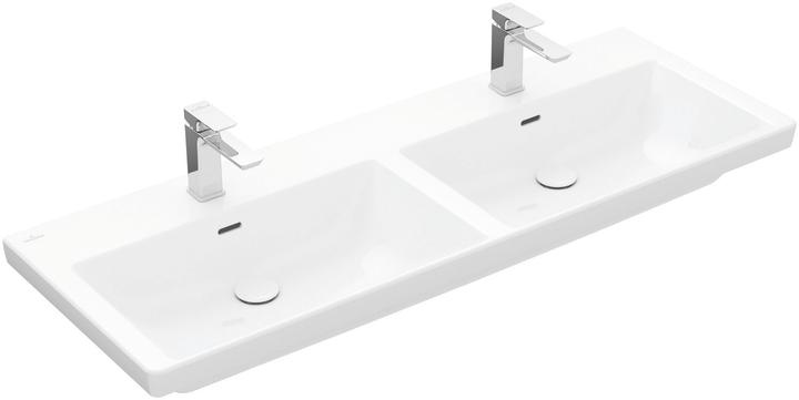Immagine prodotto Villeroy & Boch Mobile V&B doppio lavabo SUBWAY 3.0 1300x470mm o ÜL senza HL we C+ (470 mm, 1300 mm)
