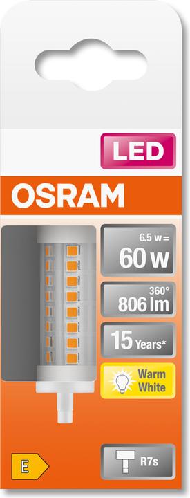 Produktbild Osram R7s Röhre (R7s, 7.30 W, 806 lm, 1 x, E)