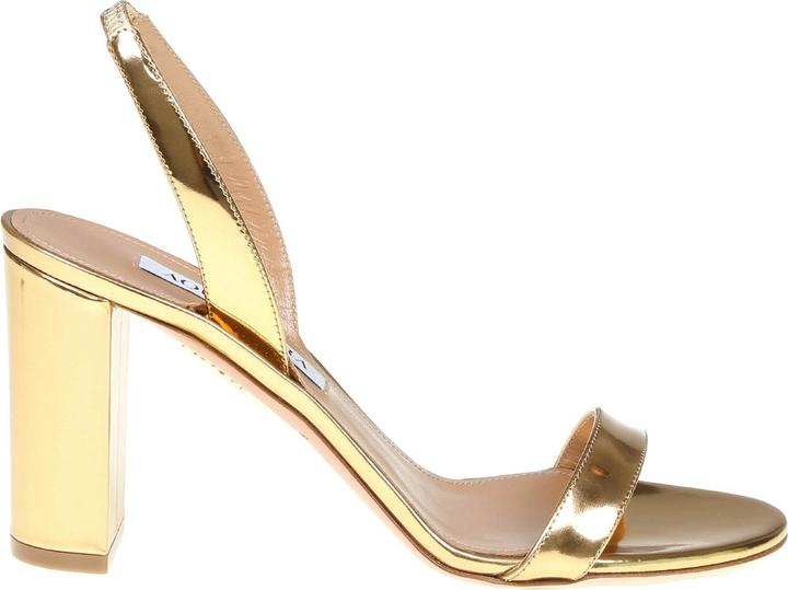 Produktbild Aquazzura so nude 85 mirror effect leather sandal (39)