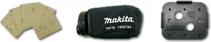 Actual product image Makita BO4556K Vibratory sander, 200 W, 114 x 140 mm, paper dust bag, 14000 min-1, Velcro fastener, 1 (Sander, 200 W)