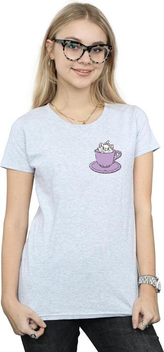 Immagine prodotto Disney Aristocats Marie In Cup Breast Print Maglietta Donna (XXL)