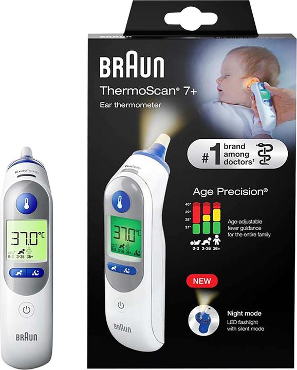 Actual product image Braun ThermoScan 7+ (Ear)