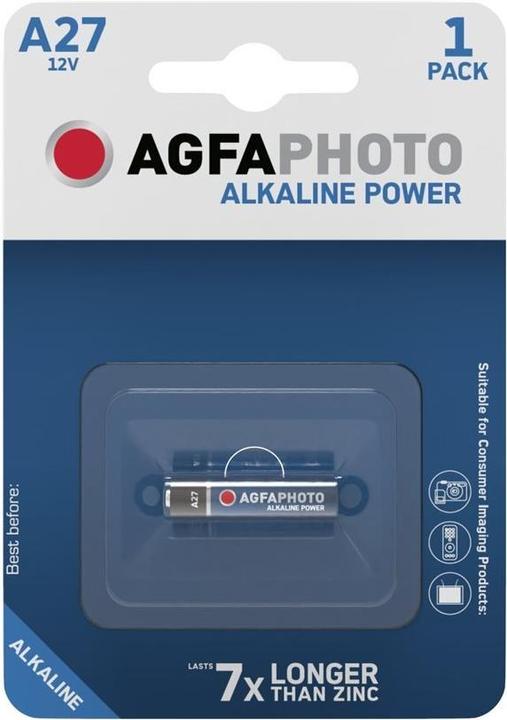 Produktbild AGFAPHOTO Batterie Alkaline, LR27, V27A, 12V (1 Stk., A27)