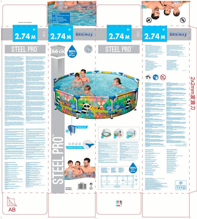 Image du produit Bestway Piscine Steel Pro 274x66cm (Ø 274 x 66 cm)